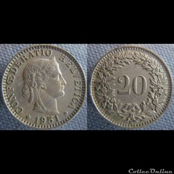 20 Rappen 1951 B