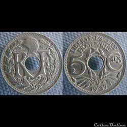 5 Centimes 1937