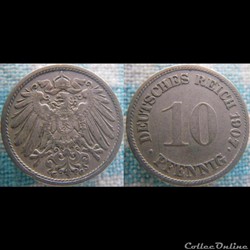 10 pfennig 1907 G