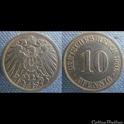 10 pfennig 1905 A