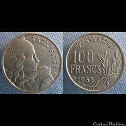 100 Francs 1955