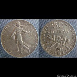50 centimes 1913