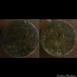 5 Centimes 1901