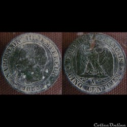 5 Centimes 1855 A Chien