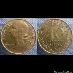 10 Centimes 1974