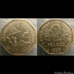 2 Francs 1993 Jean Moulin