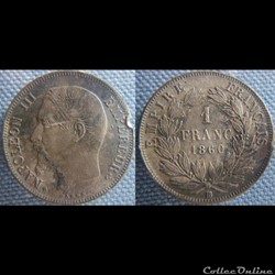 1 Franc 1860 BB