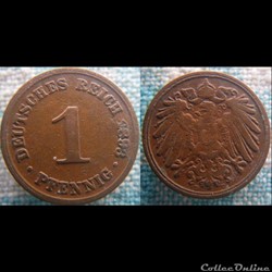 1 pfennig 1893 D