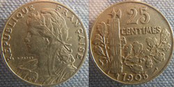 25 Centimes 1905