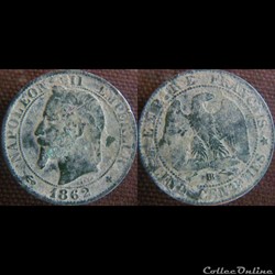 5 Centimes 1862 BB