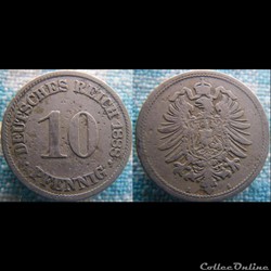 10 pfennig 1888 A
