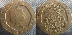 20 Pence 1998