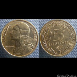 5 Centimes 1982