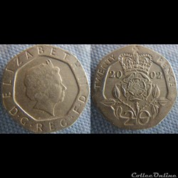 20 Pence 2002
