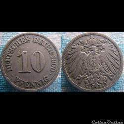 10 pfennig 1900 A