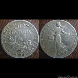 50 centimes 1909
