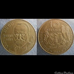 10 Francs 1985 Victor Hugo