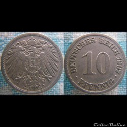 10 pfennig 1907 A