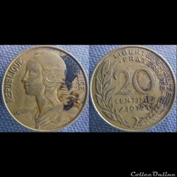 20 Centimes 1972