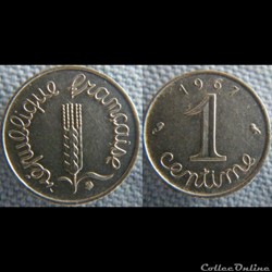 1 Centime 1967