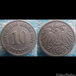 10 pfennig 1904 A