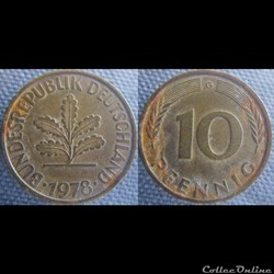 10 Pfennig 1978 G