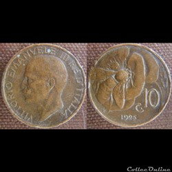 10 centesimi 1925 R