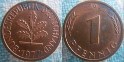 1 pfennig 1977 G