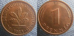 1 pfennig 1983 D
