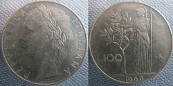 100 Lire 1968