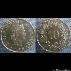 10 Rappen 1988 B