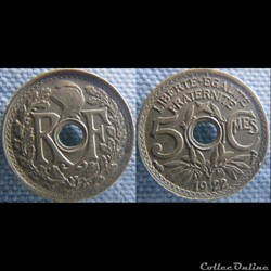5 Centimes 1922