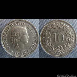 10 Rappen 1955 B