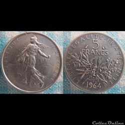 5 Francs 1964