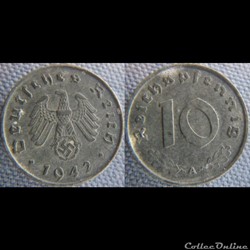 10 Reichspfennig 1942 A