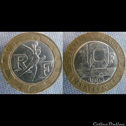10 Francs 1993 - Faux