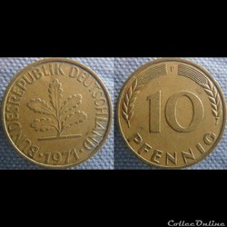 10 Pfennig 1971 F