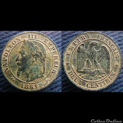 2 Centimes 1861 BB