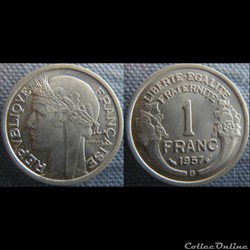 1 Franc 1957 B