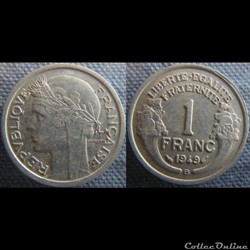 1 Franc 1949 B