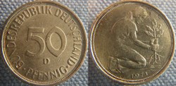 50 Pfennig 1971 D