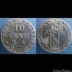 10 Centimes 1809 A