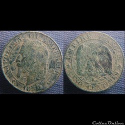 5 Centimes 1862 K