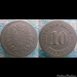10 pfennig 1875 J