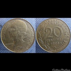 20 Centimes 1995