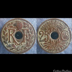 25 Centimes 1922