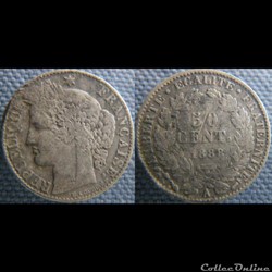 50 centimes 1888 A