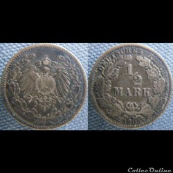 1/2 mark 1905 J