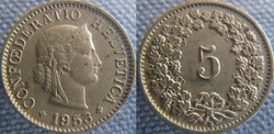 5 Rappen 1953 B