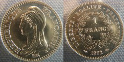 1 Franc 1992 République